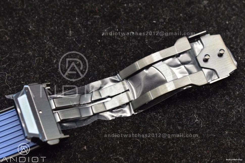 894 Big Skeleton Best Edition on 1:1 RG Hublot Strap Rubber Blue A Unico Dial ZF Blue Bang NewStyle 0509